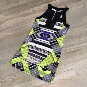 NWT BCBG Geometric Print Dress Size S